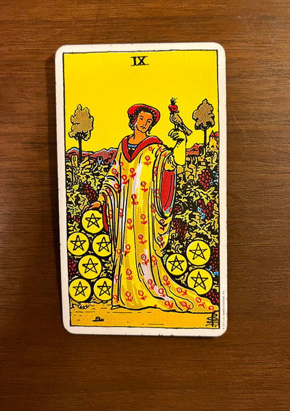 Tarot Card of the Day: Sept. 1, 2022 — Nine of Pentacles