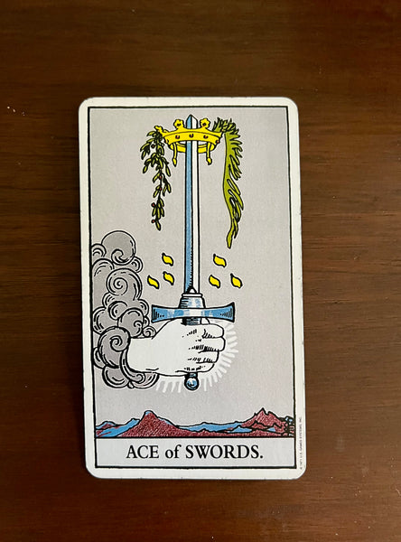 Tarot Card of the Day:  October 11, 2021 — Ace of Swords