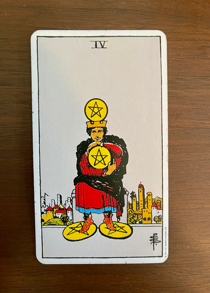 Card of the Day: January 23, 2021 — Four of Pentacles