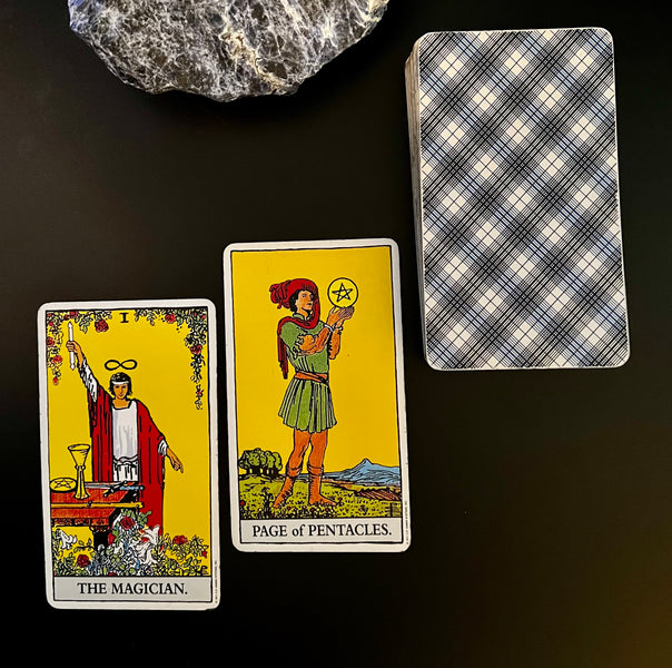 Tarot Musings: January 13, 2023 -- The Magician and Page of Pentacles