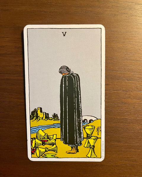 Tarot Card of the Day: May 15, 2021 — Five of Cups