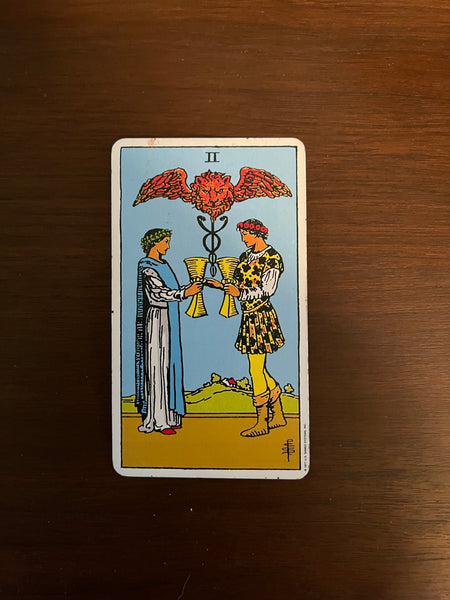 Tarot Card of the Day:  November 1, 2021 — Two of Cups