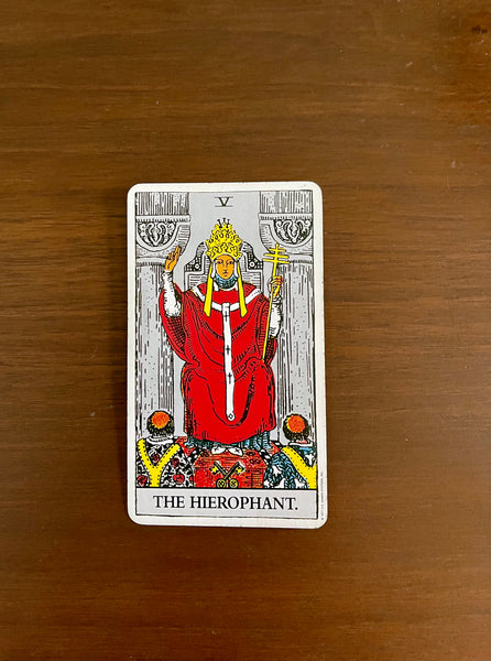 Tarot Card of the Day:  August 24, 2021 — The Hierophant