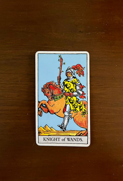 Tarot Card of the Day: February 17,  2022 — Knight of Wands