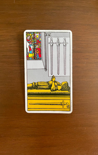 Tarot Card of the Day: July 4, 2021 — Four of Swords