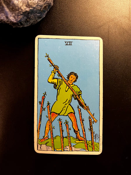 Tarot Musings: March 2, 2023 — Seven of Wands